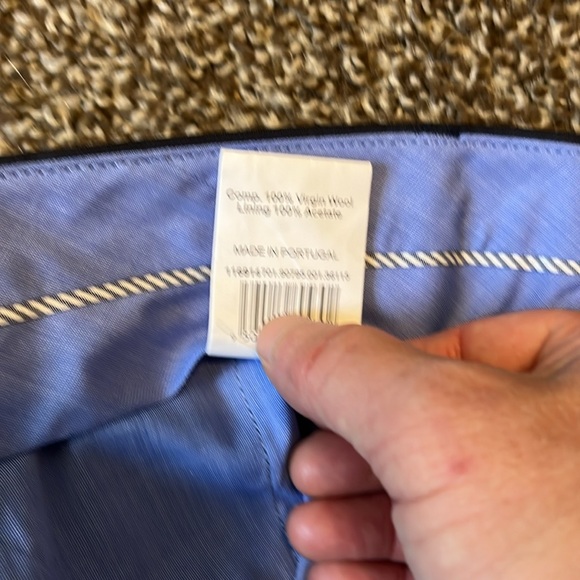 Peter Manning wool dress trousers navy blue-gray size 33x 27 (act 34 x27) - Picture 4 of 9